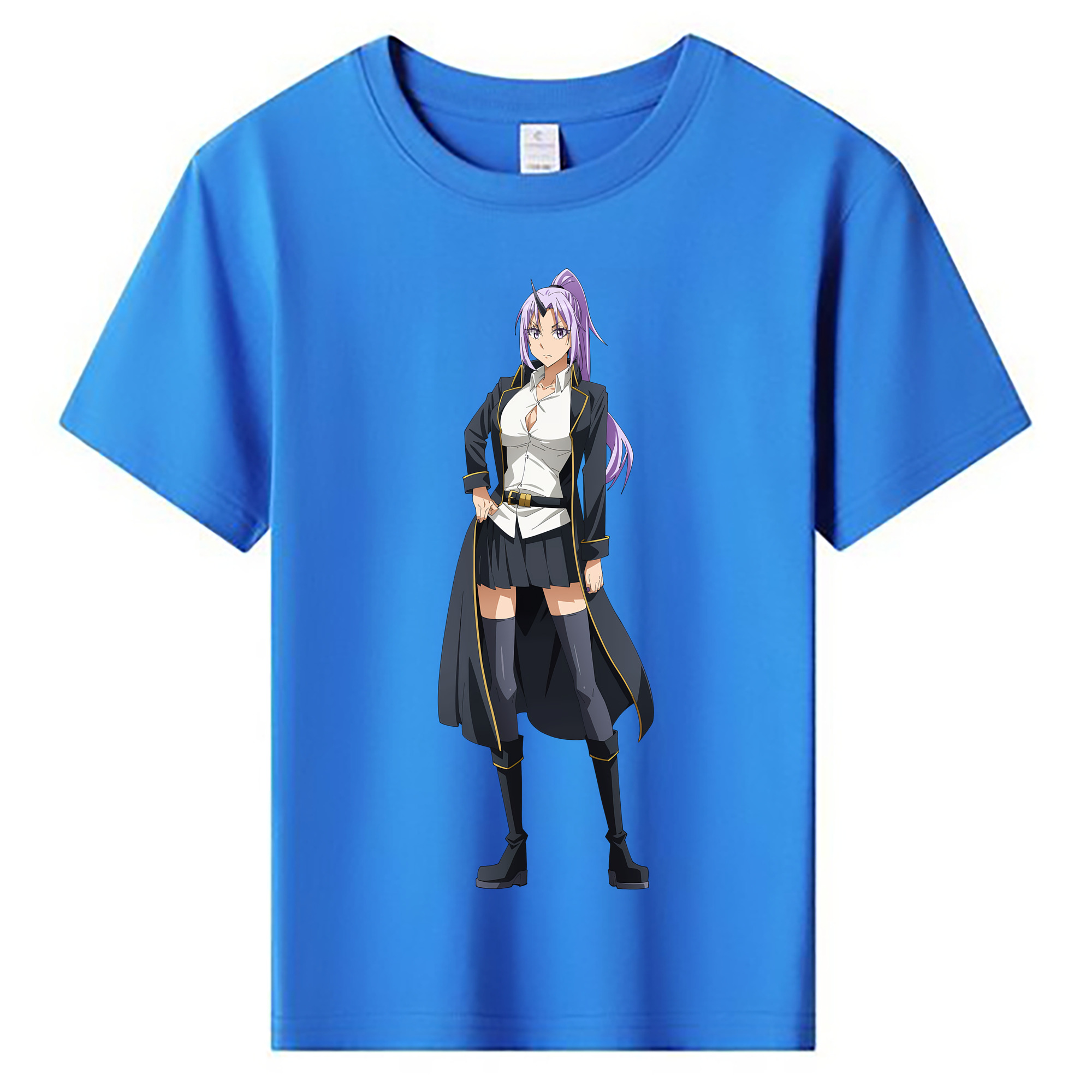 （画像用） 転スラ Regarding Reincarnated to Slime 綿100％キッズTシャツ（フロントプリント）